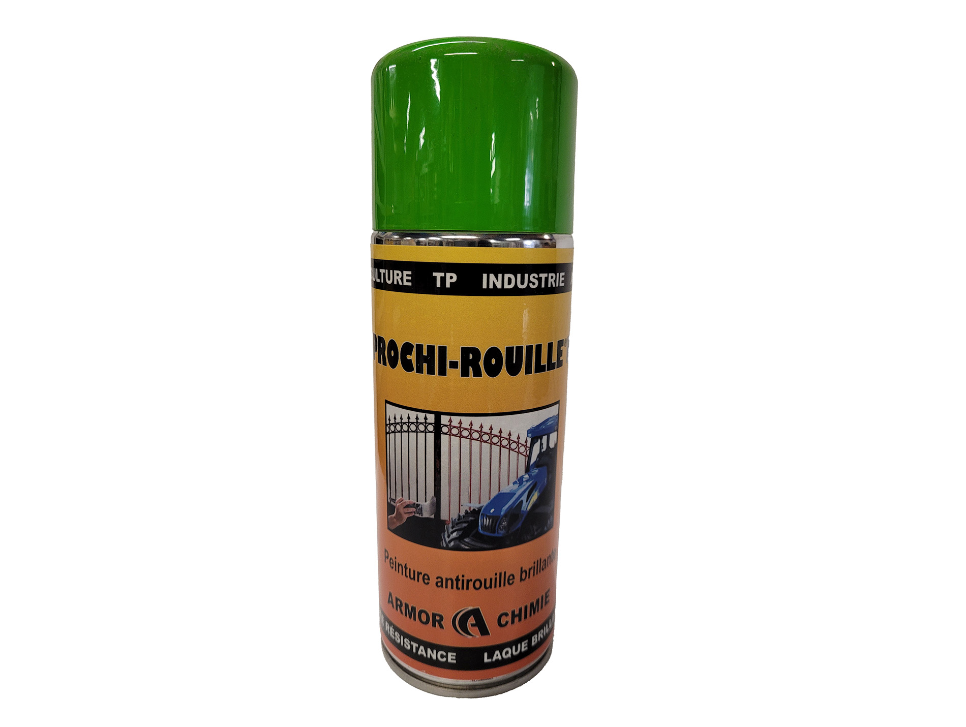 Peinture antirouille aérosol PROCHIROUILLE Vert Merlo 1703 400ml
